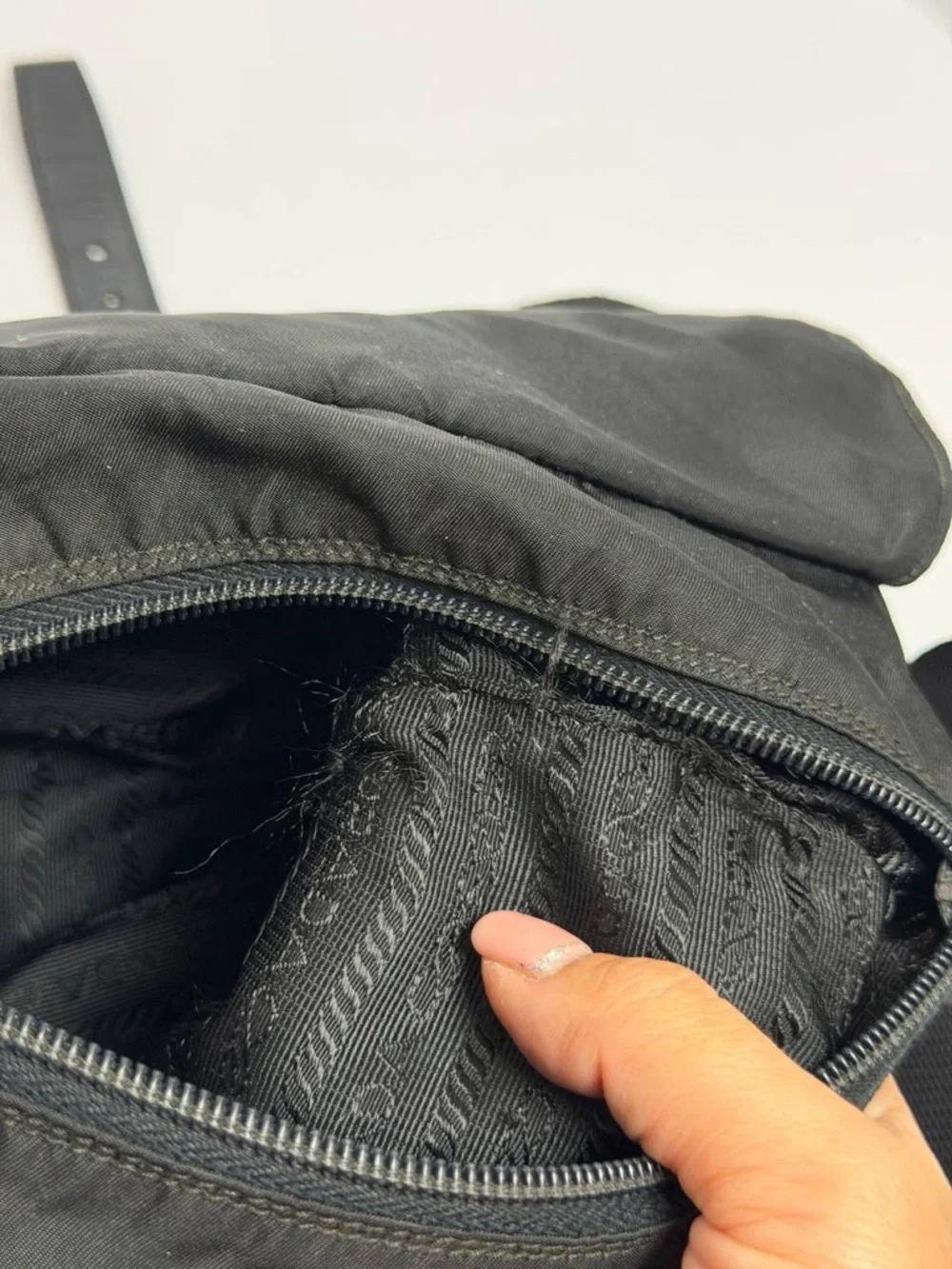 Prada Tessuto Nylon Messenger Shoulder Bag